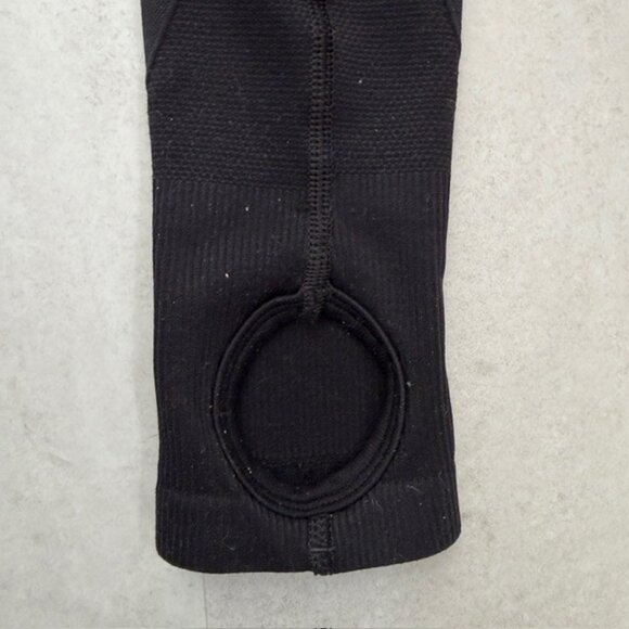 GYMSHARK Flex Sports Keyhole Long Sleeve Crop Top Black XS/Small - Picture 9 of 12